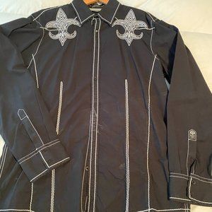 Roar Men's Embroidered Shirt - 2XL